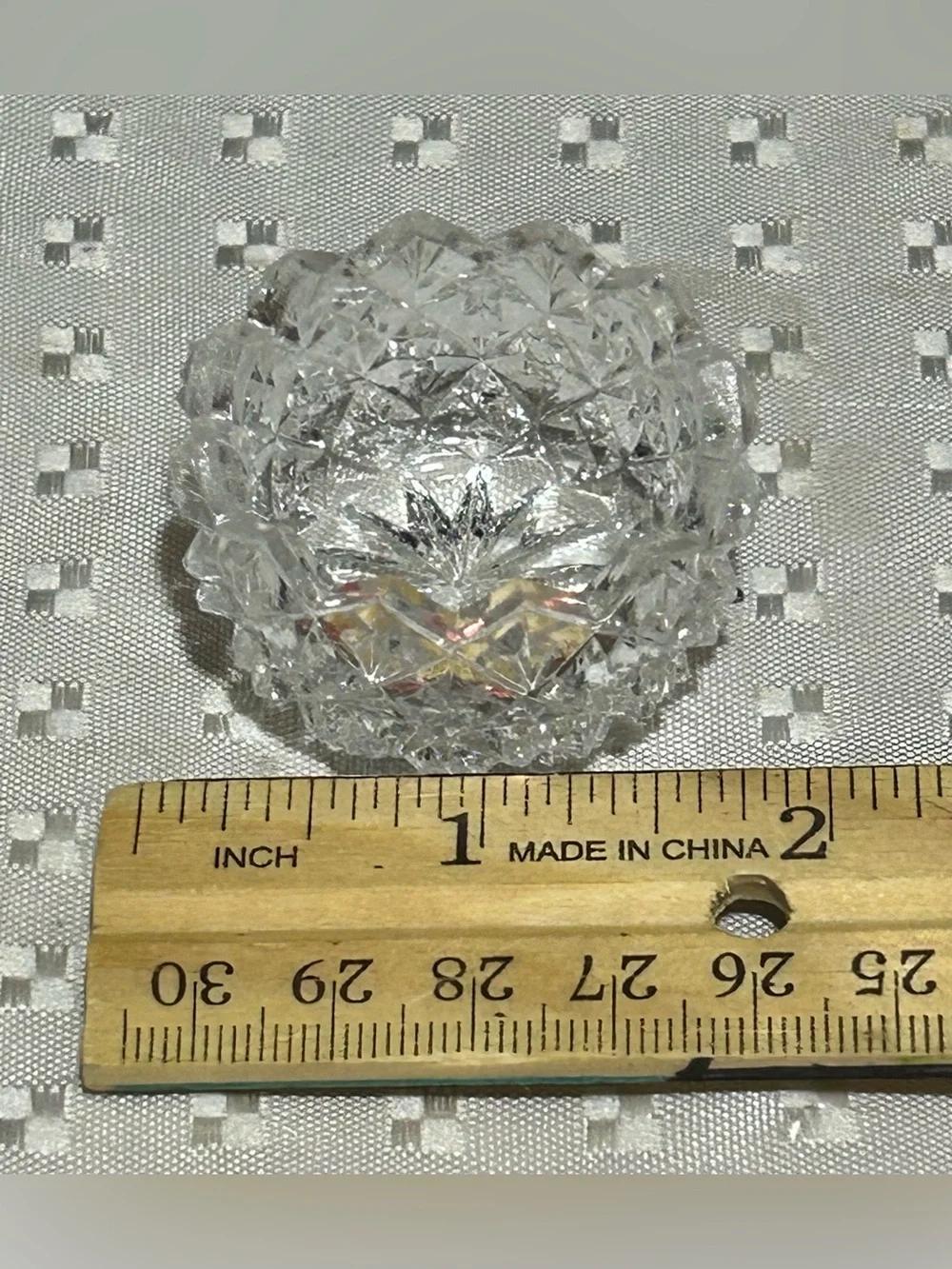 Westmoreland Clear Glass English Hobnail Open Salt Cellar